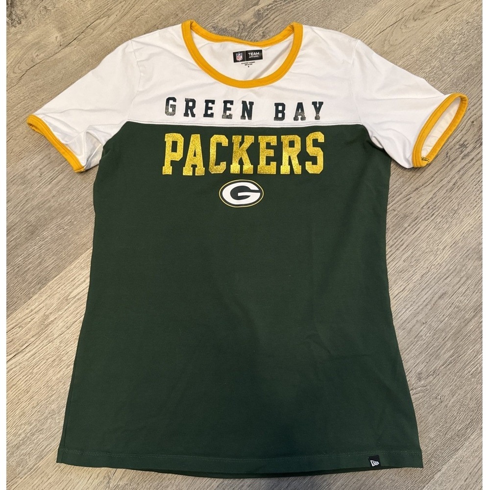 Team Apparel Women's‎ Green Bay Packers NFL Football T Shirt Size Medium